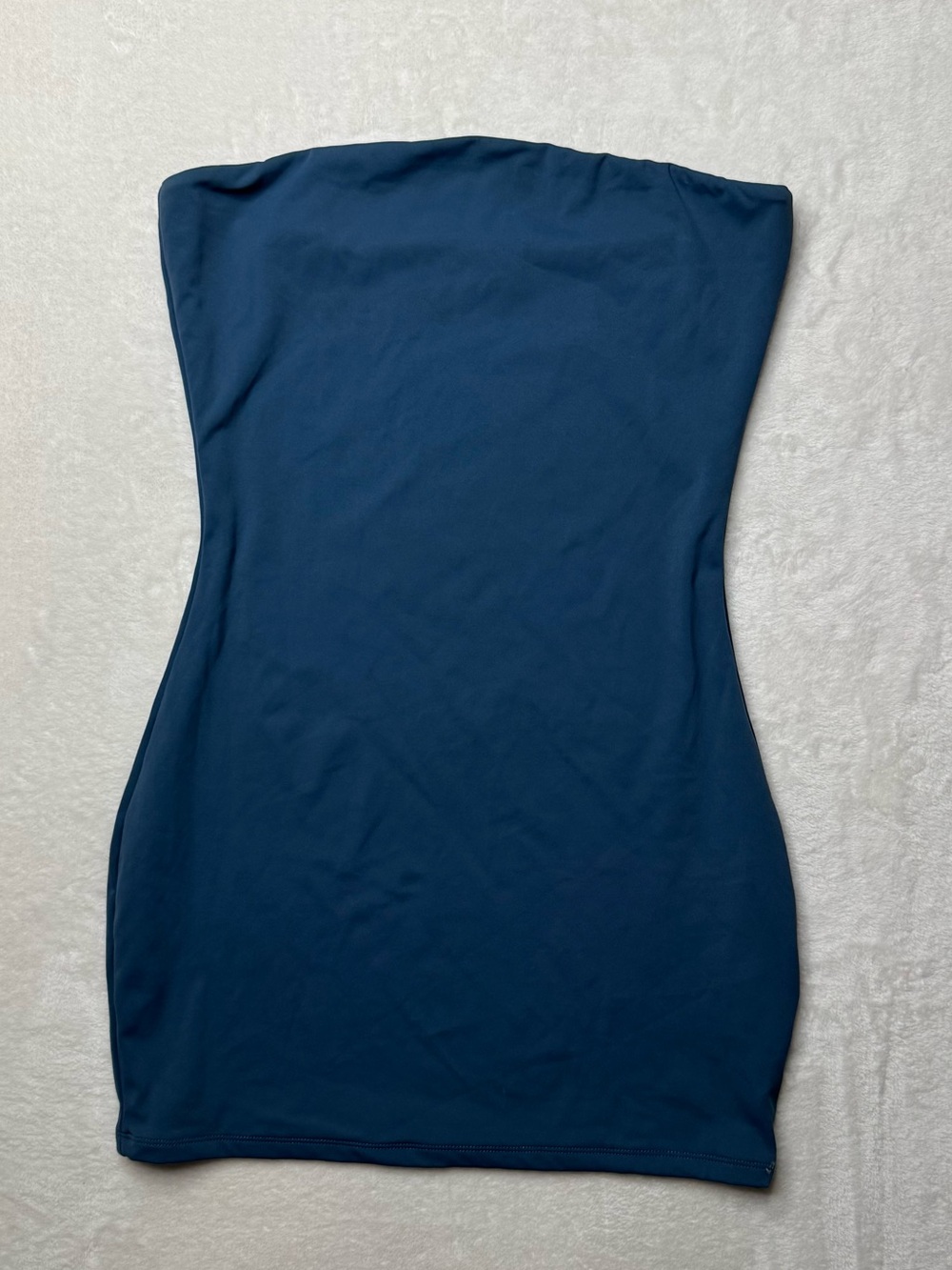 White Fox Boutique Strapless Navy Blue Strapless Bodycon Mini Dress Medium